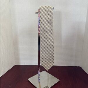 Vintage Oscar de la Renta Silk Tie Paisley Stripe Designer Necktie